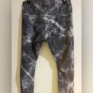 LULULEMON LEGGINGS Grey Marble Colored